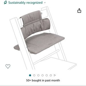 Tripp Trapp cover, harness set, and tray. (Grey set only)